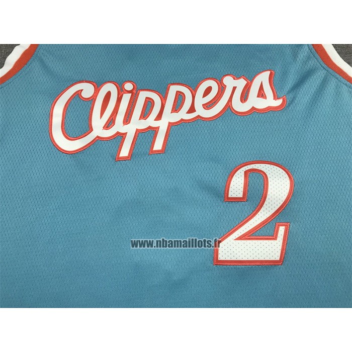 Maillot Los Angeles Clippers Kawhi Leonard NO 2 Ville 2021-22 Bleu